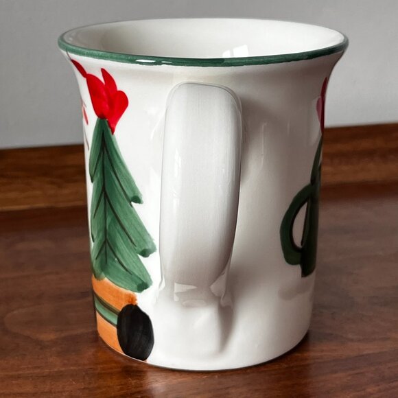 Vietri Old St. Nick Mug 2022 Limited Edition Santa & Bird Italy Made Christmas - Picture 8 of 12